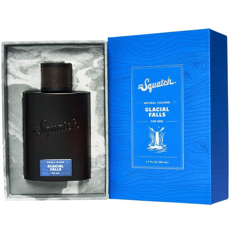 slide 6 of 9, DR. SQUATCH Men's Natural Glacial Falls Cologne - 1.7 fl oz, 1.7 fl oz