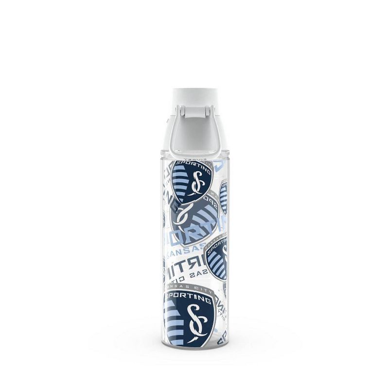 slide 2 of 5, MLS Sporting KC All Over Venture Water Bottle - 24oz: Portable Plastic Drinkware, 24 oz