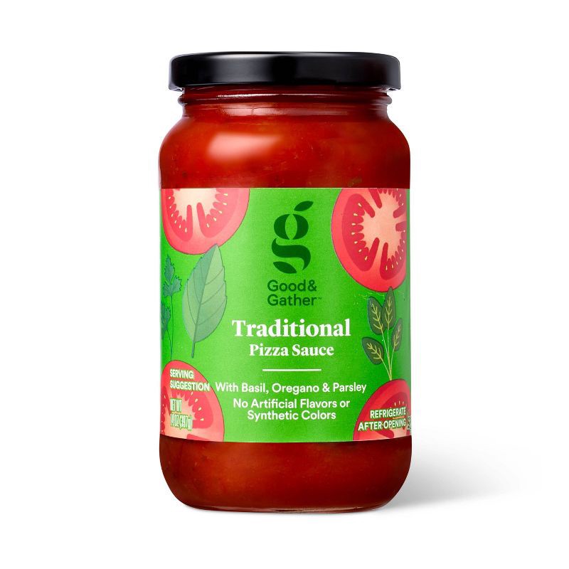slide 1 of 4, Traditional Pizza Sauce - 14oz - Good & Gather™, 14 oz