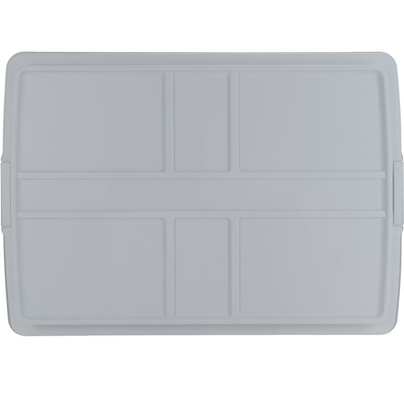 slide 8 of 10, Hefty 98.5qt Hi-Rise Clear Divided Storage Container, 98.5 qt