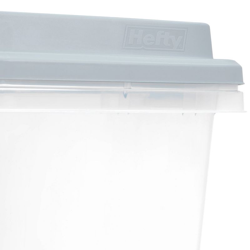 slide 10 of 10, Hefty 98.5qt Hi-Rise Clear Divided Storage Container, 98.5 qt