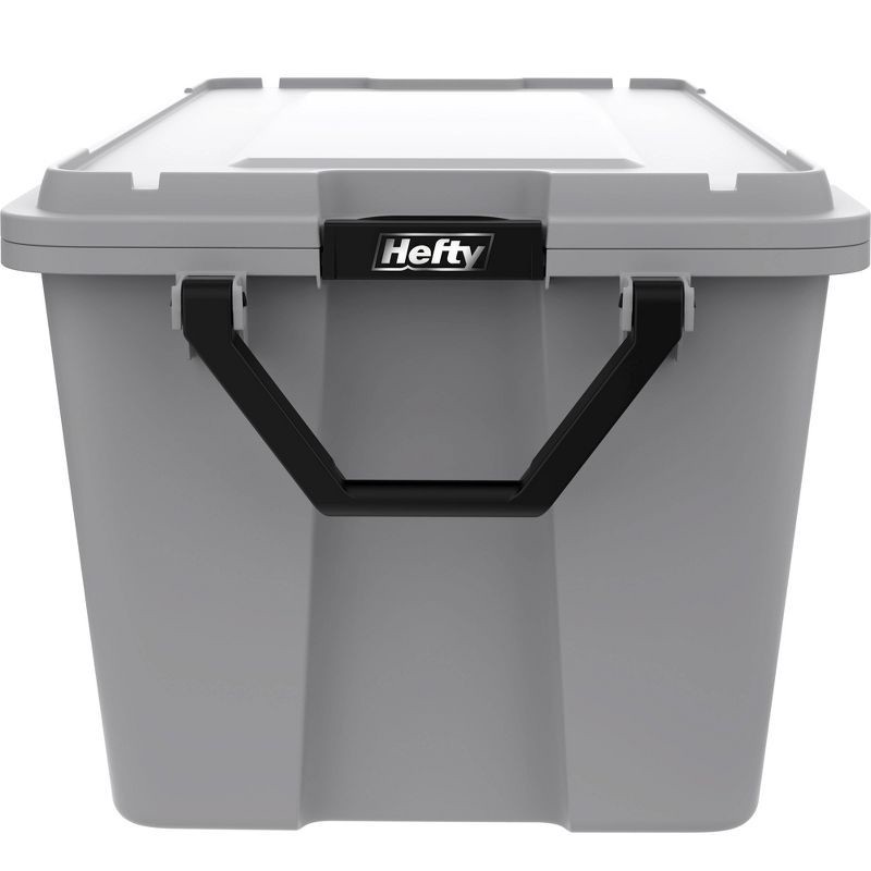 slide 2 of 9, Hefty 50gal MAX PRO Storage Tote Alloy Gray, 50 gal