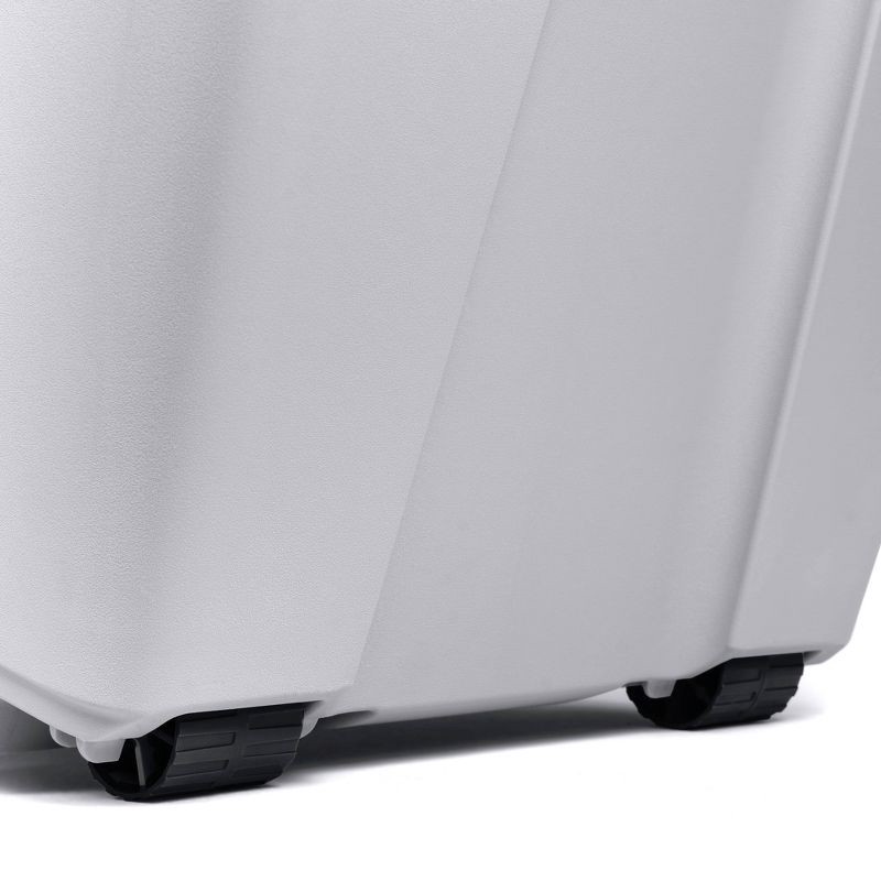slide 8 of 9, Hefty 50gal MAX PRO Storage Tote Alloy Gray, 50 gal