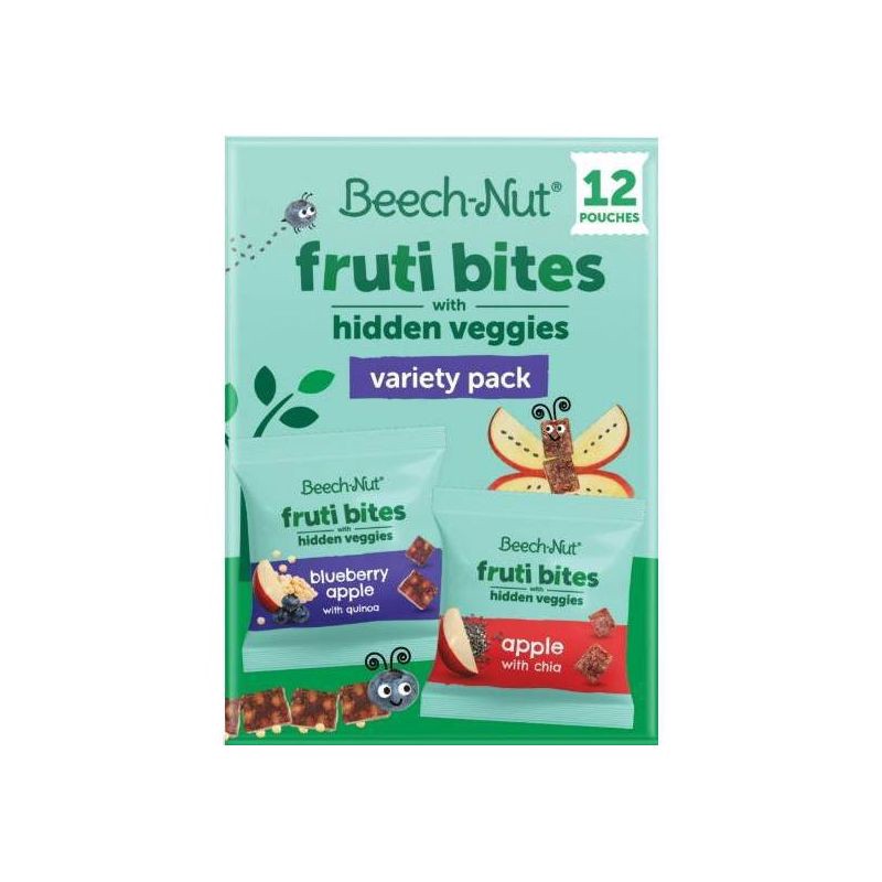 slide 16 of 16, Beech-Nut Hidden Veggies Fruit Bites Blueberry Apple Quinoa Baby Food - 7.6oz, 7.6 oz