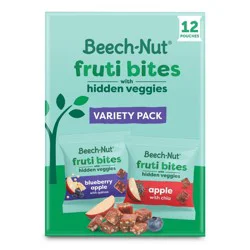 Beech-Nut Hidden Veggies Fruit Bites Blueberry Apple Quinoa Baby Food - 7.6oz: Toddler, Bag, Ready to Eat