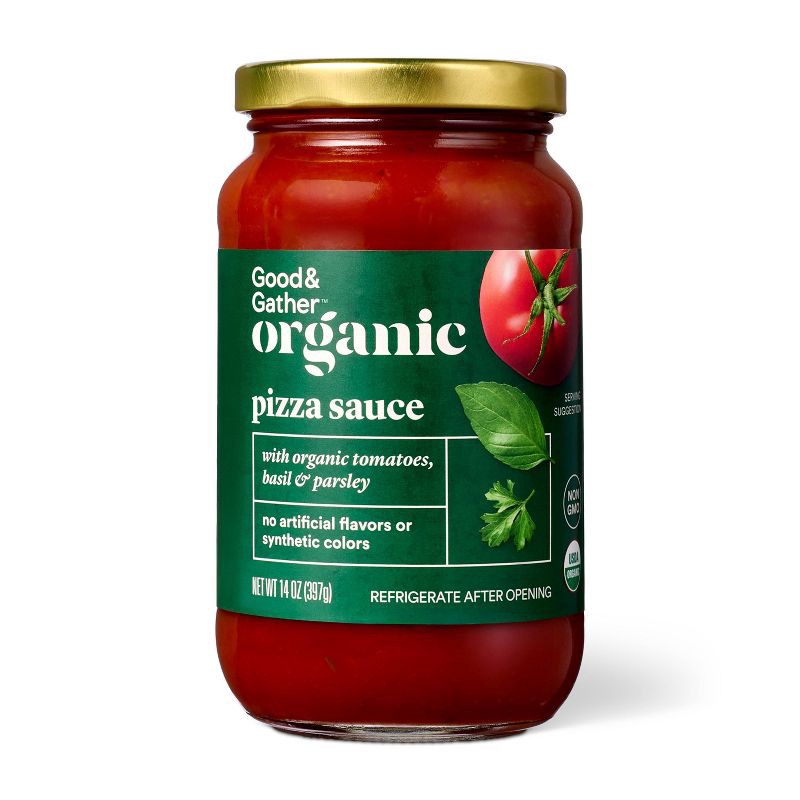 slide 1 of 4, Organic Pizza Sauce - 14oz - Good & Gather™, 14 oz
