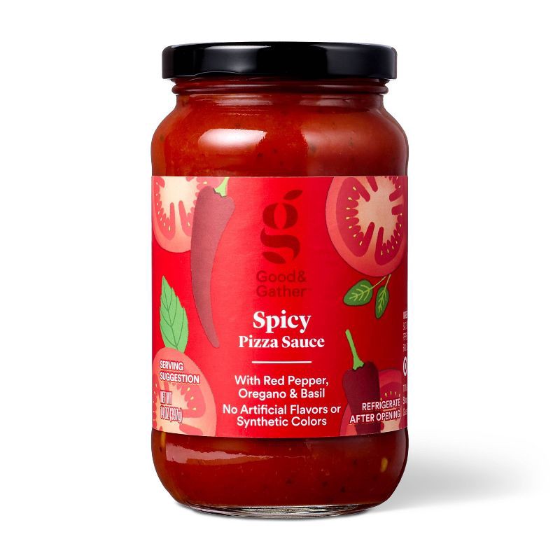 slide 1 of 3, Spicy Pizza Sauce - 14oz - Good & Gather™, 14 oz