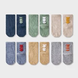 Baby 6pk 'Dino' Crew Socks - Cat & Jack™ 6-12M: Knit, Flat Seams