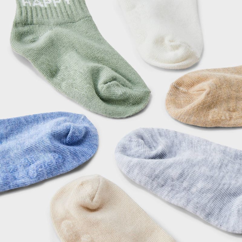 slide 3 of 3, Toddler 10pk Low-Cut Socks - Cat & Jack™ 2T-3T: Midweight Knit, Rib Cuffs, Solid & Classic Patterns, 10 ct