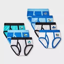 Toddler Boys' 7pk Briefs - Cat & Jack™ 4T: Cotton Knit, Mid Rise, Vehicle Patterns