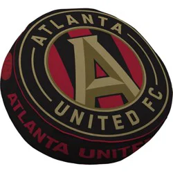 MLS Atlanta United FC Circle Plushlete Pillow: Sports Team Logo, Round, Plush