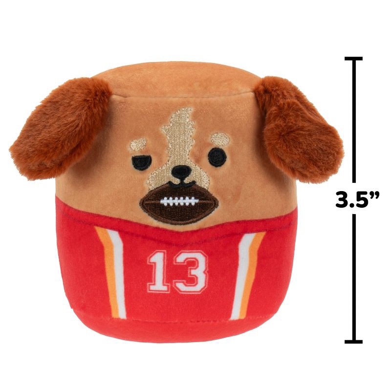 slide 9 of 10, Chew Mees by Squishmallows Cowgirl and Football Player Dog Plush Toy, 1 ct