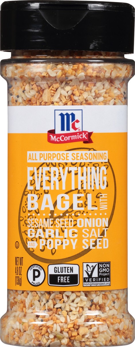 slide 3 of 7, McCormick Everything Bagel All Purpose Seasoning, 4.8 oz, 4.8 oz