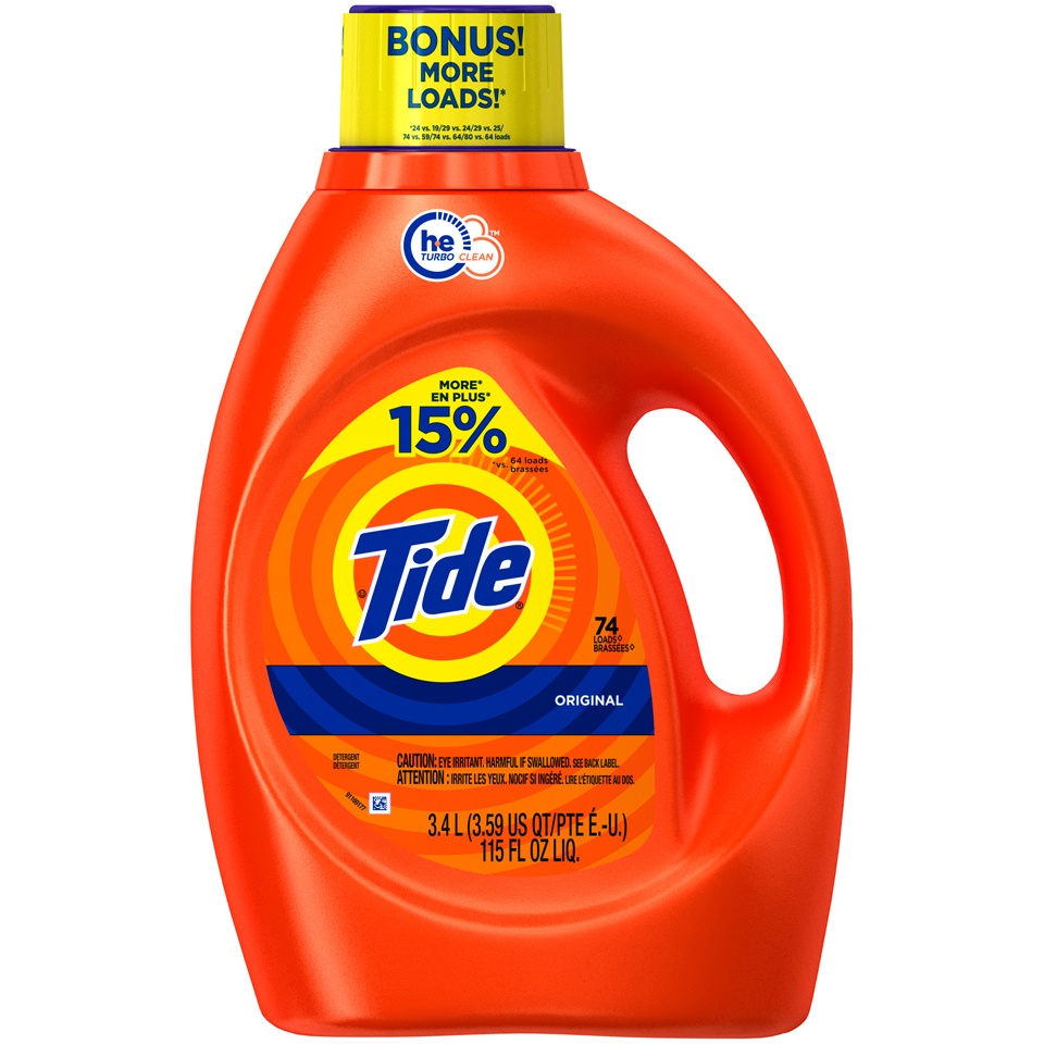 slide 1 of 1, Tide He Det Orig Bns, 115 fl oz