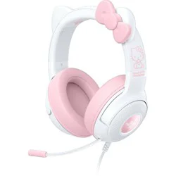Razer Kraken Kitty V2 Wired USB A Gaming Headset with Kitty Ears and Chroma RGB Lighting - Hello Kitty Edition: Compatible with Personal Computer