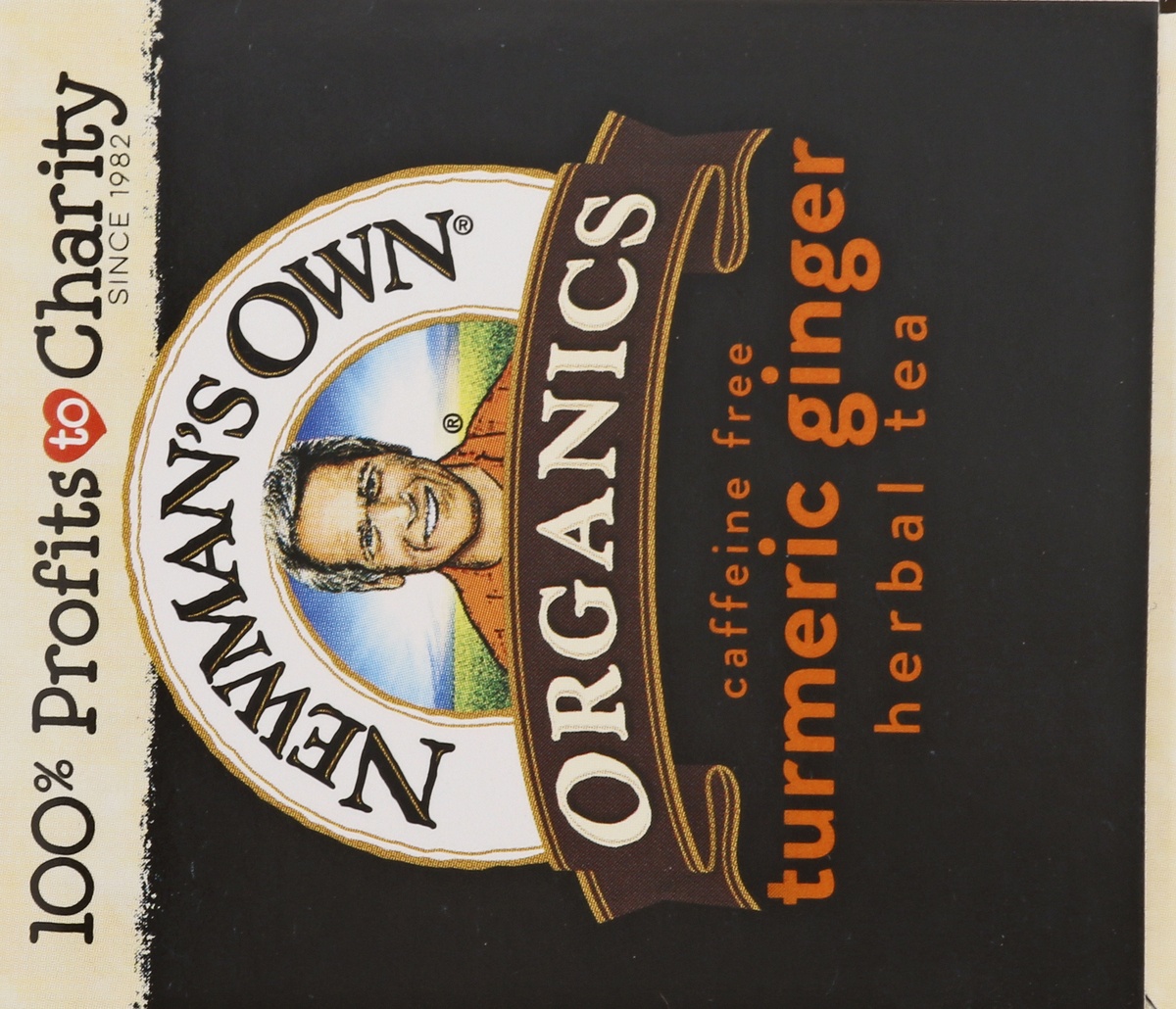 Newman's Own Organic Turmeric Ginger Herbal Tea 20 ct Shipt