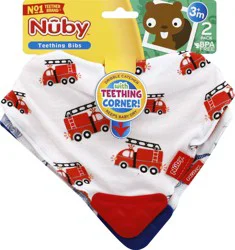 Nuby Teething Bibs 2 ea