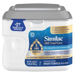 Similac 360 Total Care Milk-Based Powder Infant Formula with Iron 20.6 oz
