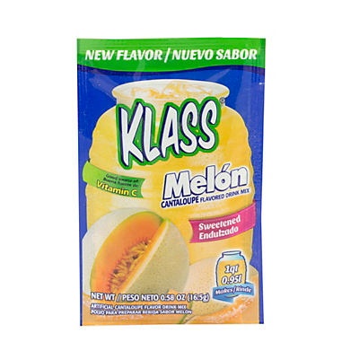 slide 1 of 1, Klass Sweetened Cantaloupe Melon Drink Mix, 0.56 oz