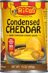 Rico's Aged Condensed Cheddar Cheese Sauce 15 oz