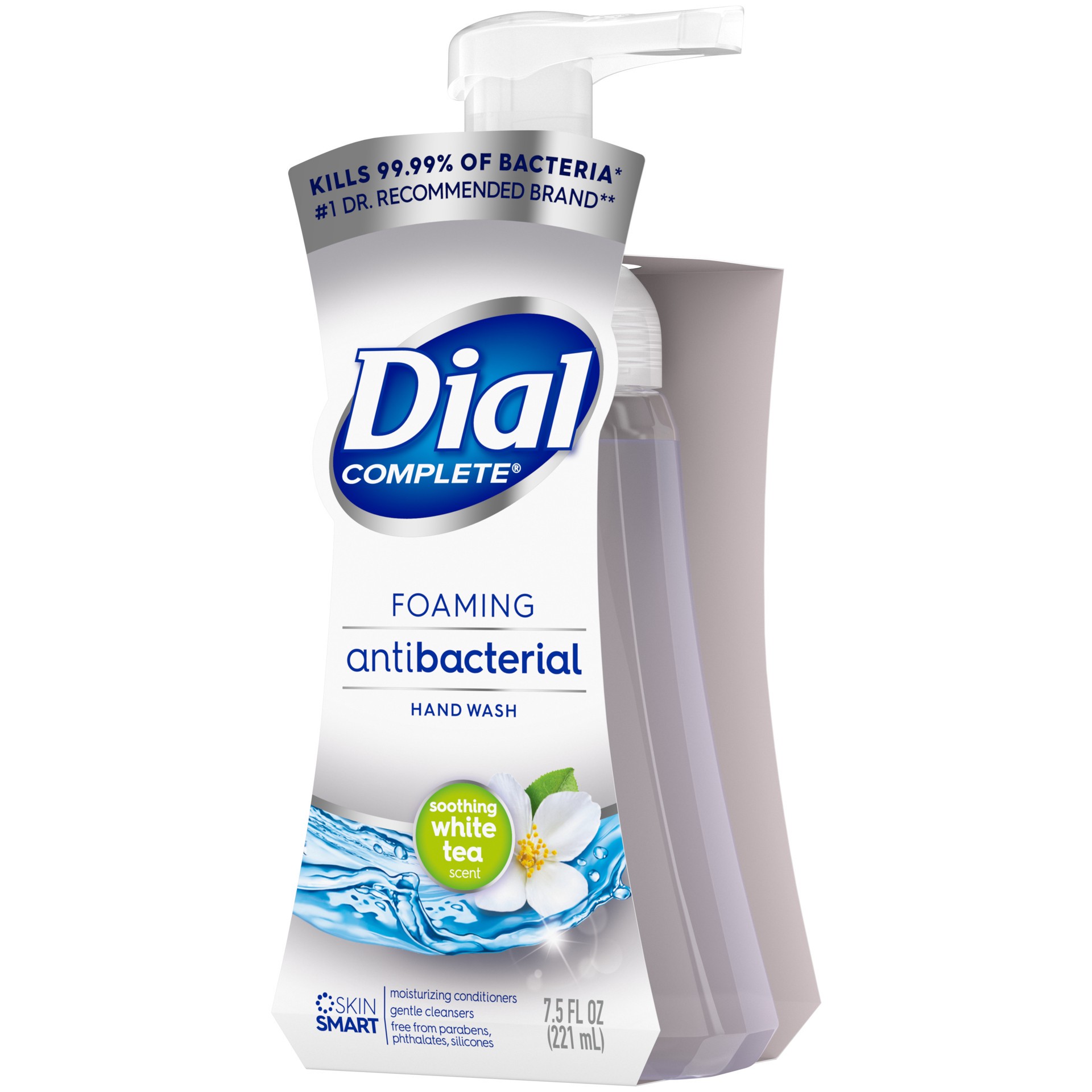 slide 4 of 5, Dial Antibacterial Foaming Hand Wash, Soothing White Tea, 7.5 fl oz, 7.50 fl oz