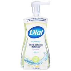 Dial Antibacterial Defense Foaming Soothing White Tea Scent Hand Wash + Aloe 7.5 fl oz
