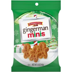 Pepperidge Farm Gingerman Mini Holiday Cookies, 1.5 Oz Bag