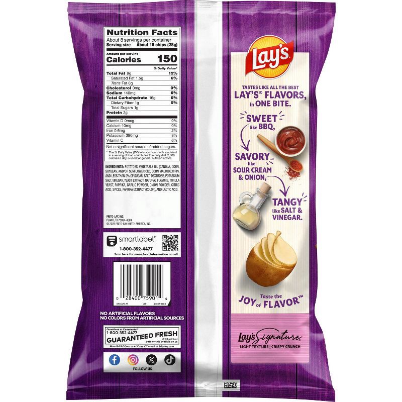 slide 2 of 6, Lay's All Dressed Potato Chips - 7.75oz, 7.75 oz