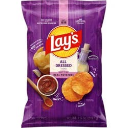 Lay's All Dressed Potato Chips - 7.75oz