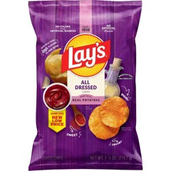 Lay's All Dressed Potato Chips - 7.75oz