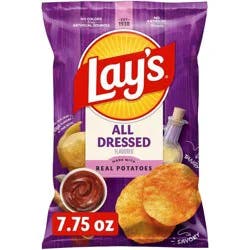 Lay's All Dressed Potato Chips - 7.75oz
