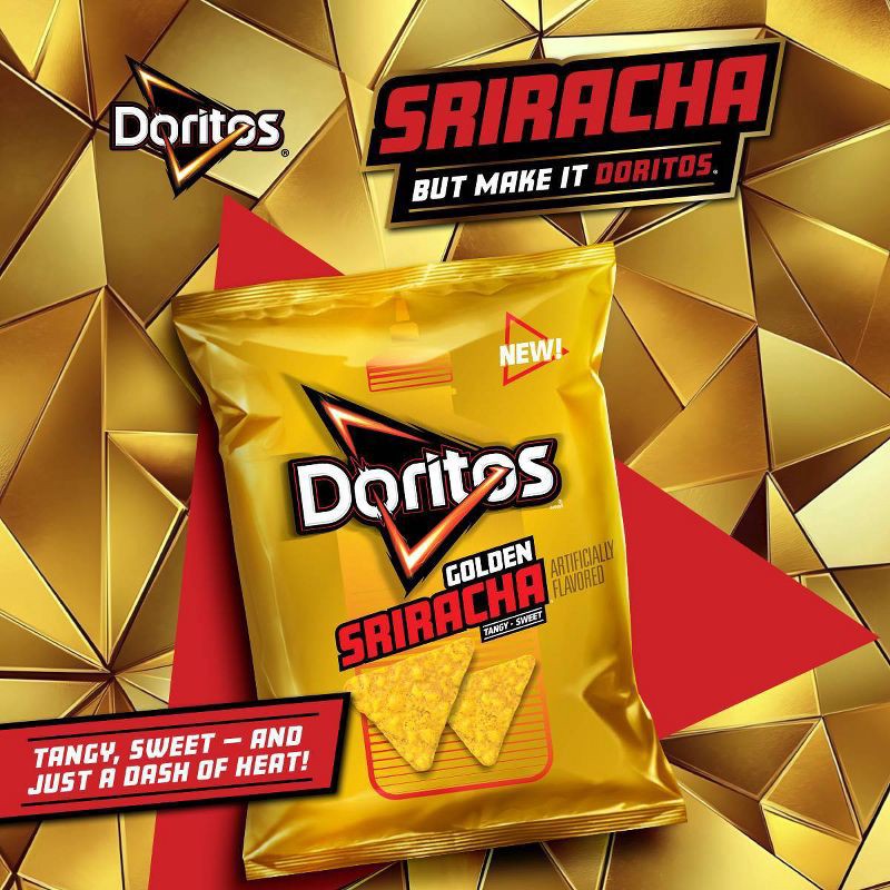 slide 4 of 6, Doritos Tortilla Chips Golden Sriracha - 9.25oz, 9.25 oz