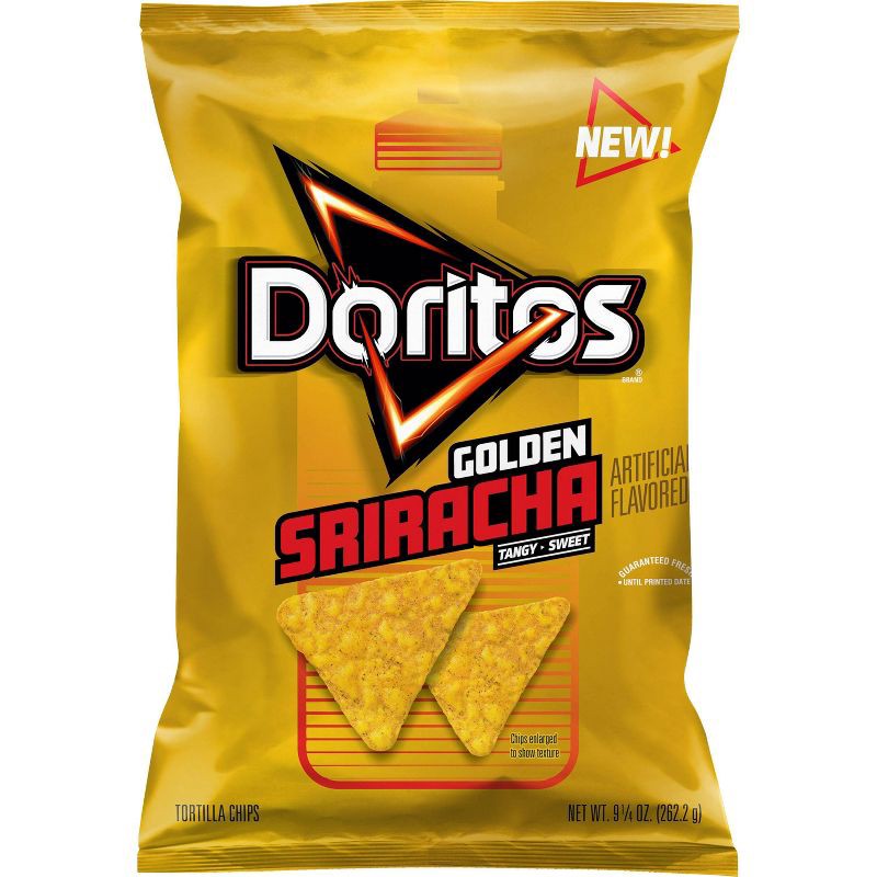 slide 1 of 6, Doritos Tortilla Chips Golden Sriracha - 9.25oz, 9.25 oz