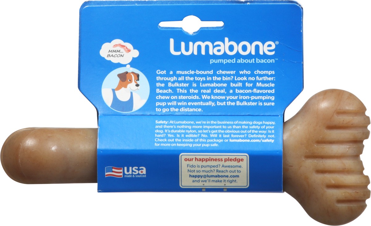 slide 7 of 9, LumaBone Bacon Durable Chew Medium 1 ea, 1 ct