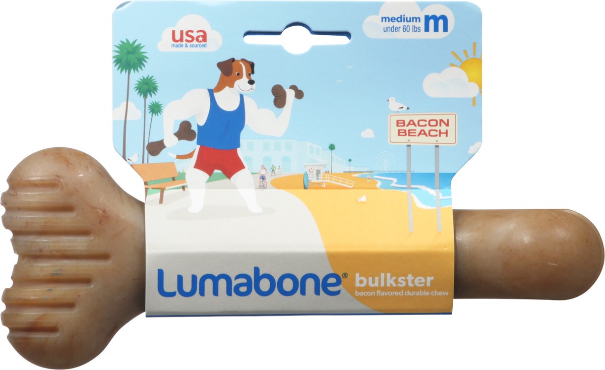 slide 9 of 9, LumaBone Bacon Durable Chew Medium 1 ea, 1 ct
