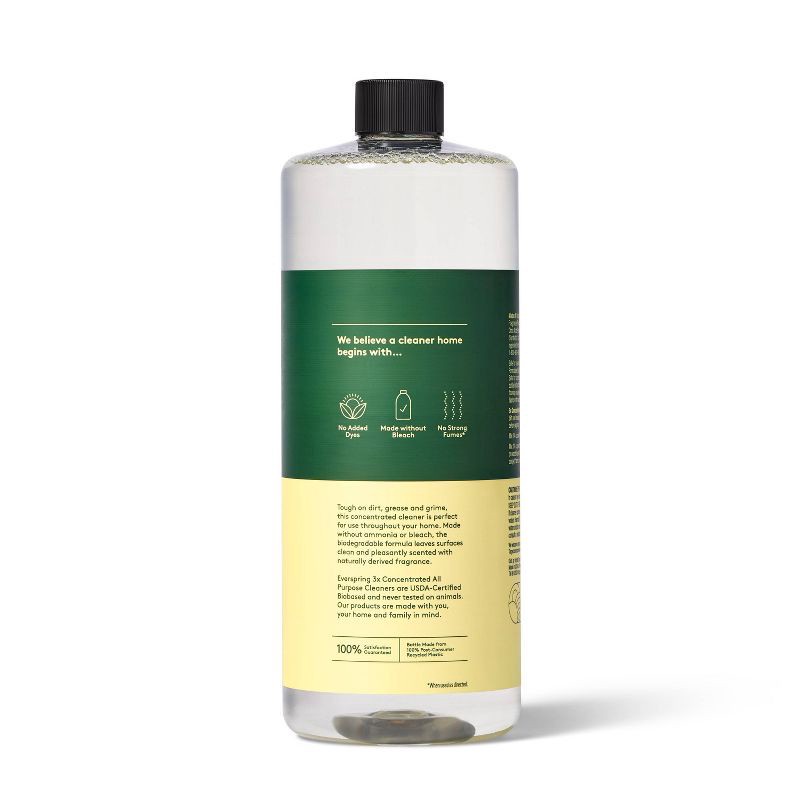 slide 3 of 4, Lemon & Mint Ultra-Concentrated All Purpose Cleaner - 32oz - Everspring™, 32 oz