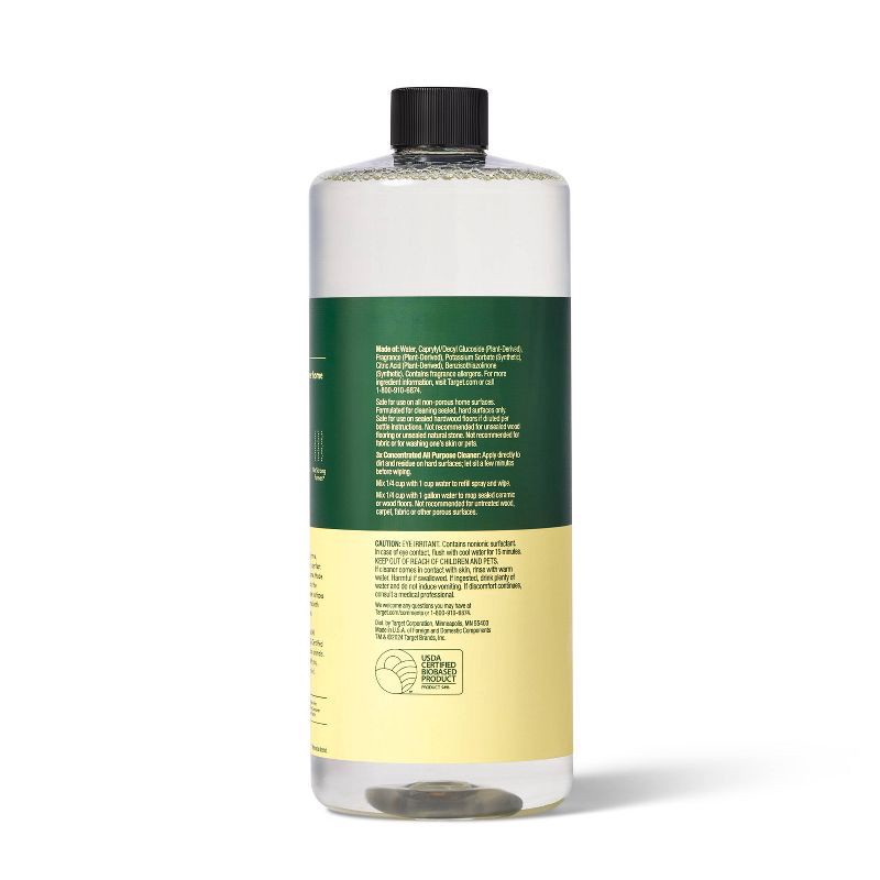 slide 4 of 4, Lemon & Mint Ultra-Concentrated All Purpose Cleaner - 32oz - Everspring™, 32 oz