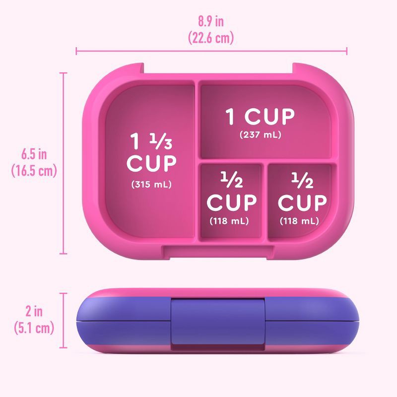 slide 6 of 7, Bentgo Kids' Chill Leak-Proof Lunch Bento Box - Electric Pink: Solid Pattern, Ages 3-7, 1 ct