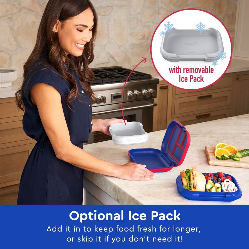 slide 2 of 7, Bentgo Kids' Chill Leak-Proof Lunch Bento Box - Royally Blue: Storage Container, Ages 3-7, 1 ct