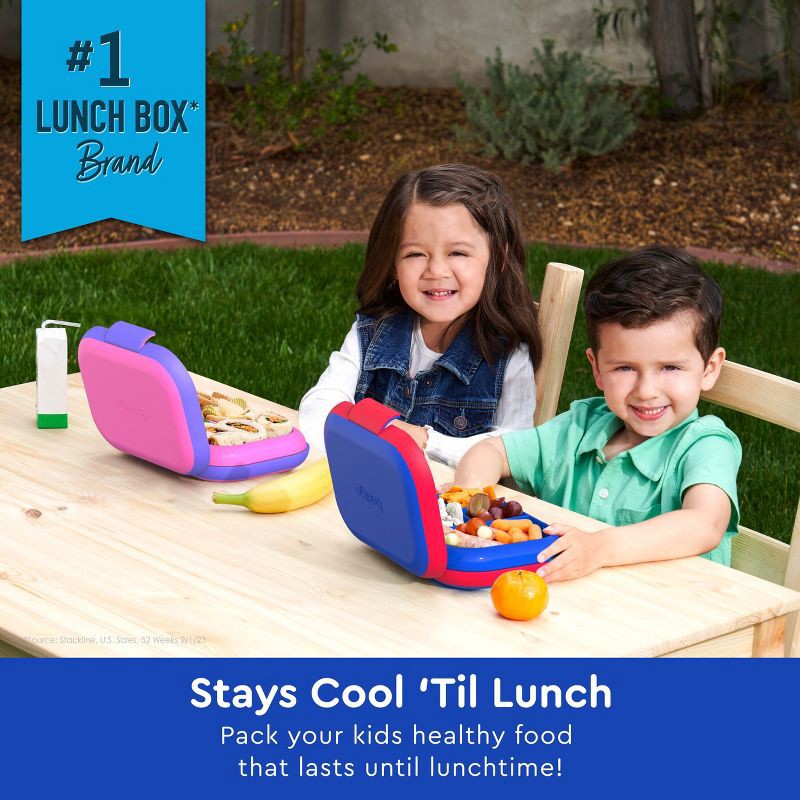 slide 4 of 7, Bentgo Kids' Chill Leak-Proof Lunch Bento Box - Royally Blue: Storage Container, Ages 3-7, 1 ct