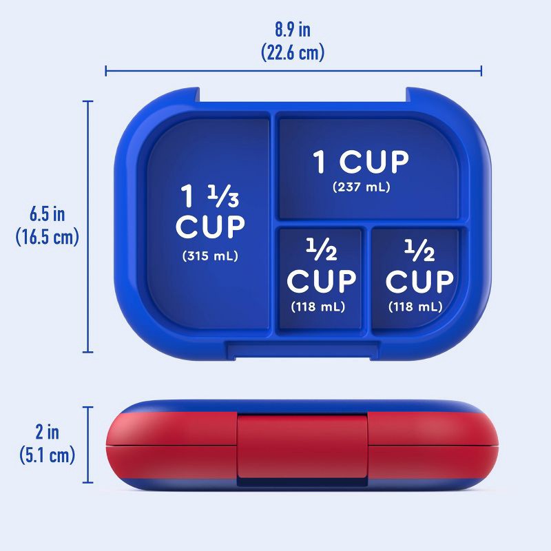 slide 6 of 7, Bentgo Kids' Chill Leak-Proof Lunch Bento Box - Royally Blue: Storage Container, Ages 3-7, 1 ct