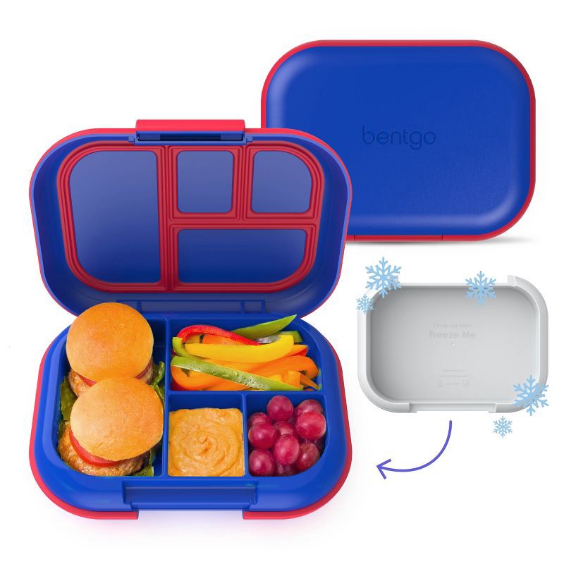 slide 1 of 7, Bentgo Kids' Chill Leak-Proof Lunch Bento Box - Royally Blue: Storage Container, Ages 3-7, 1 ct