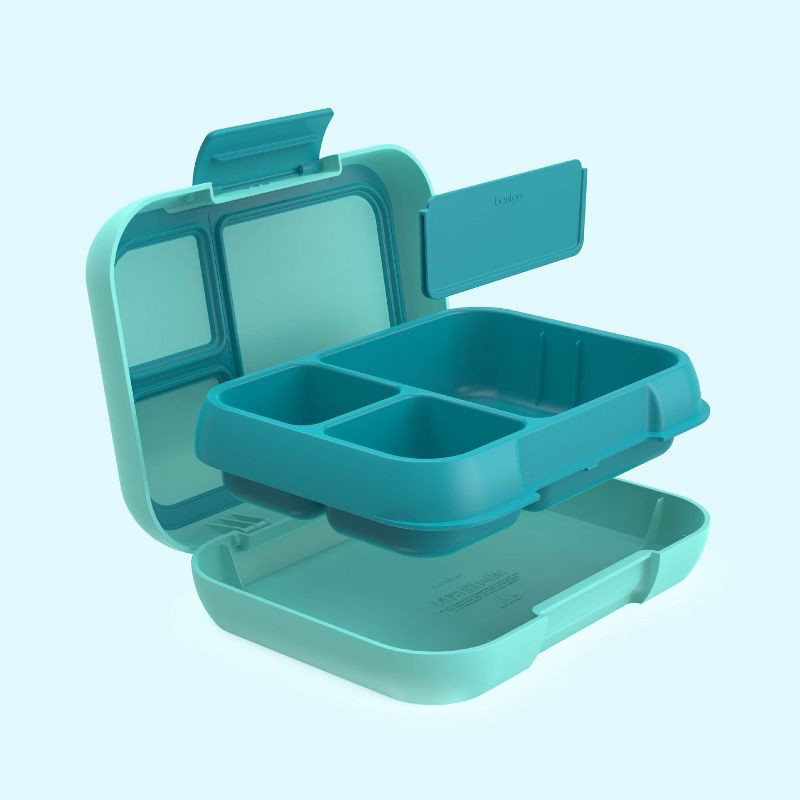 slide 5 of 6, Bentgo Fresh Pop Lunch Bento Box - Aqua/Green: Leakproof Plastic Container for Kids, 1 ct