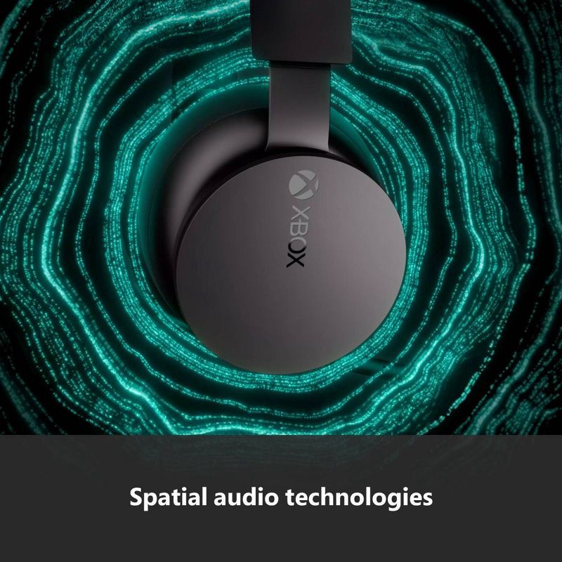 slide 5 of 6, Microsoft Xbox Wireless Stereo Headset - Xbox One/Series X|S/PC: Hybrid Connectivity, Foam Ear Cushions, 1 ct