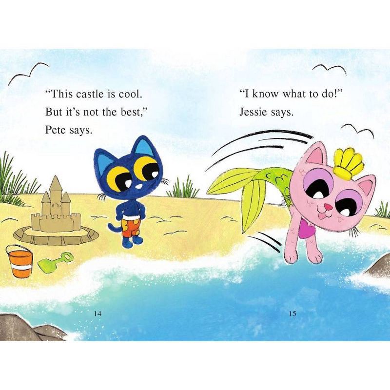 slide 6 of 8, Harper Collins Pete the Kitty and the Mermaid's Sandcastle - (My First I Can Read) by James Dean & Kimberly Dean (Paperback), 1 ct