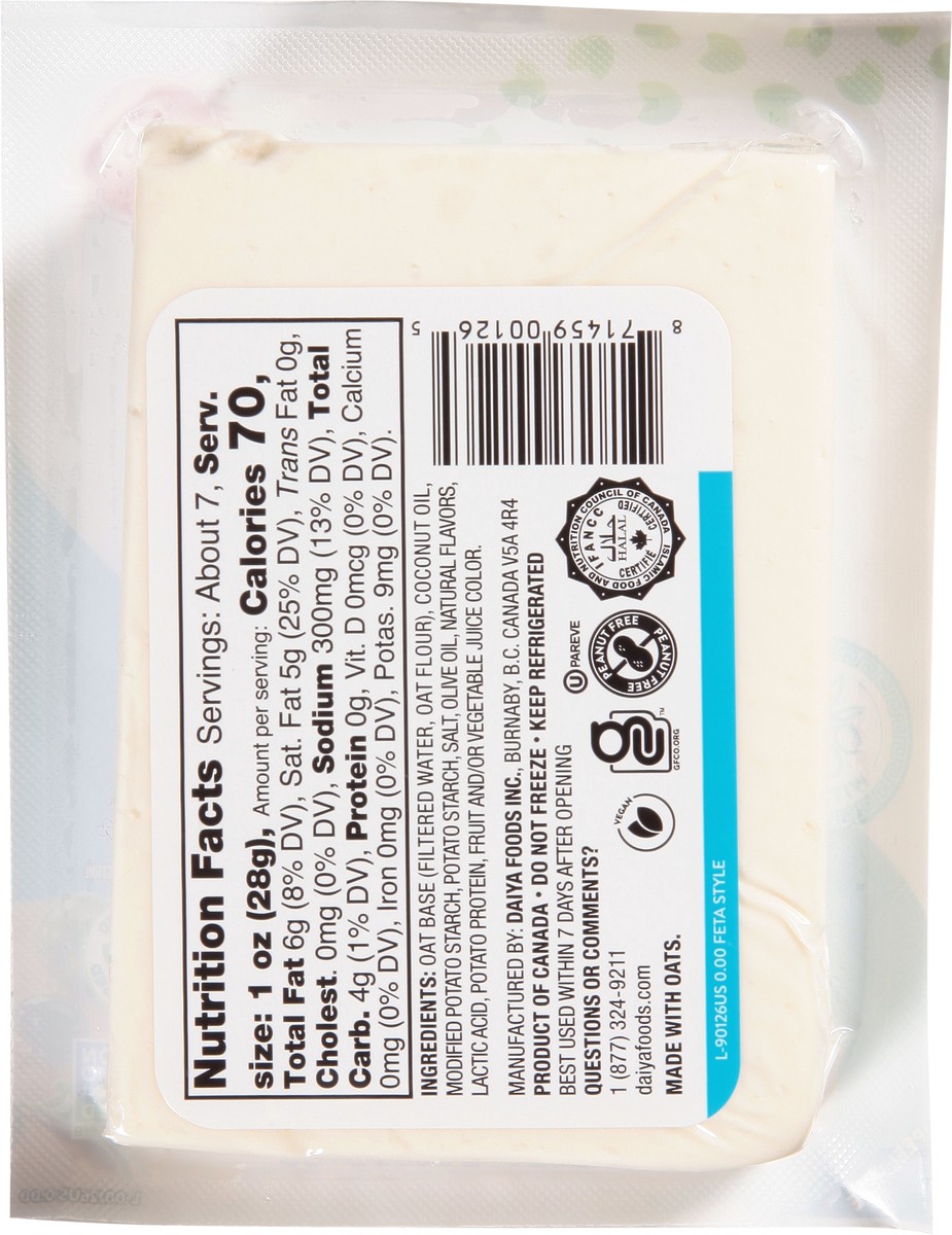 slide 2 of 9, Daiya Dairy Free Feta Cheese Block - 6.5 oz, 6.5 oz