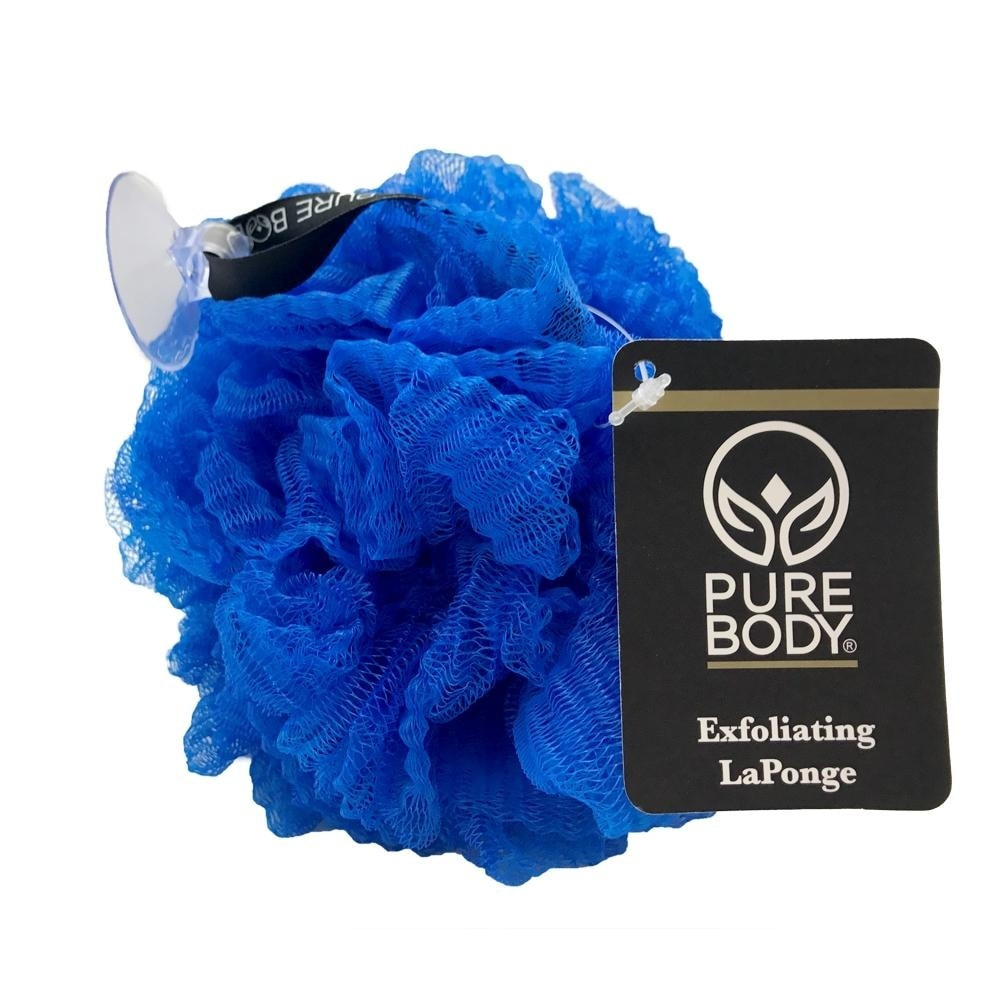 slide 1 of 1, Pure Body Royal Blue Exfoliating Pouf, 1 ct