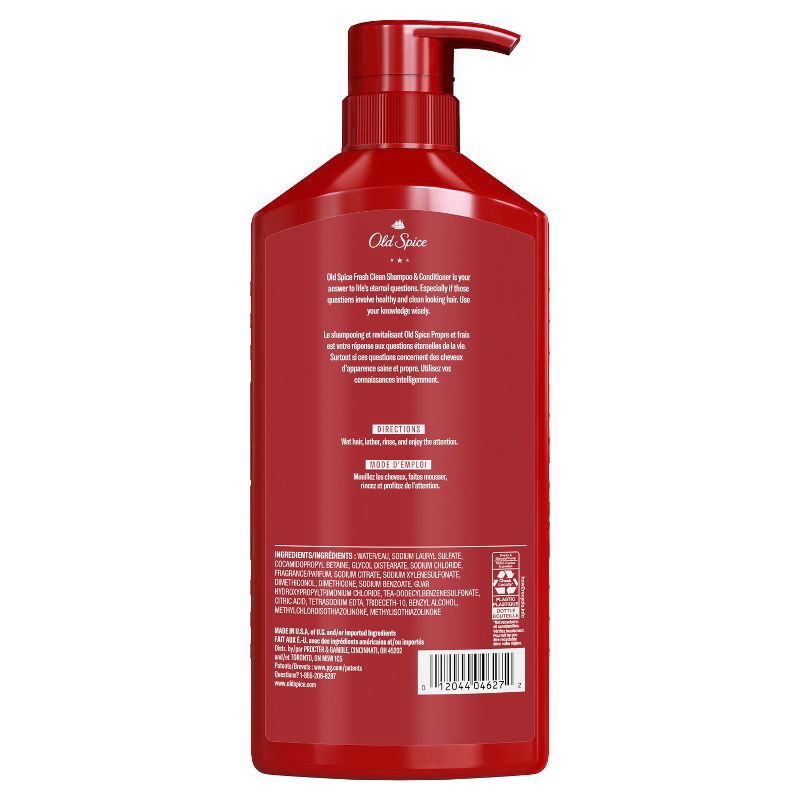 slide 9 of 9, Old Spice 2-in-1 Shampoos and Conditioner - Fresh Clean - 21.9 fl oz, 21.9 fl oz