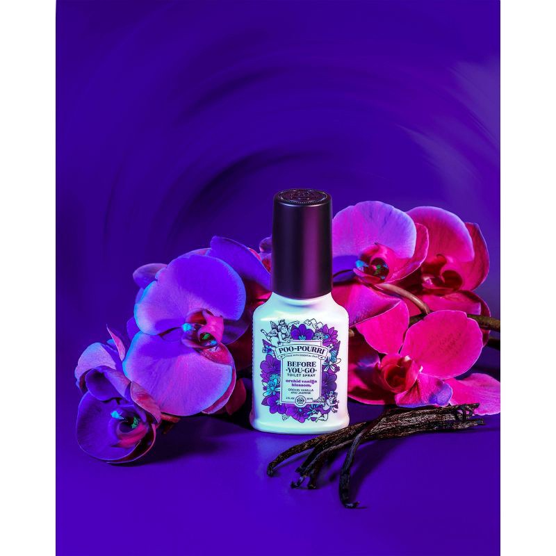 slide 3 of 16, Poo-Pourri Orchid Vanilla Blossom Toilet Spray 2 fl oz, 2 fl oz
