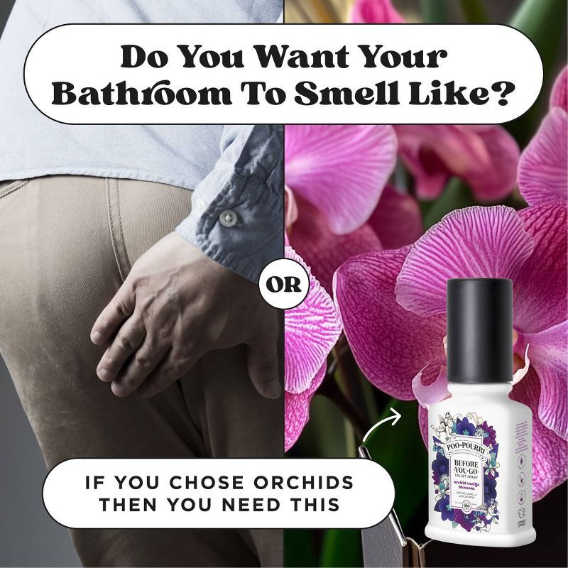 slide 16 of 16, Poo-Pourri Orchid Vanilla Blossom Toilet Spray 2 fl oz, 2 fl oz